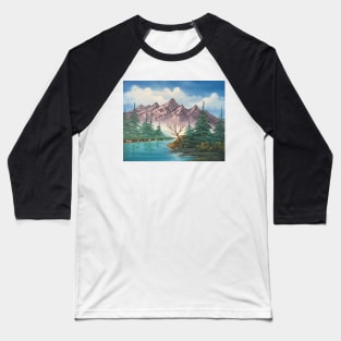 Purple Mountain Range Baseball T-Shirt